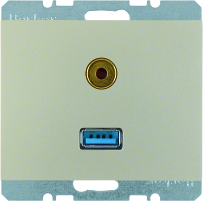 K.5 USB-Buchse/3,5-mm-Klinke aus Edelstahl