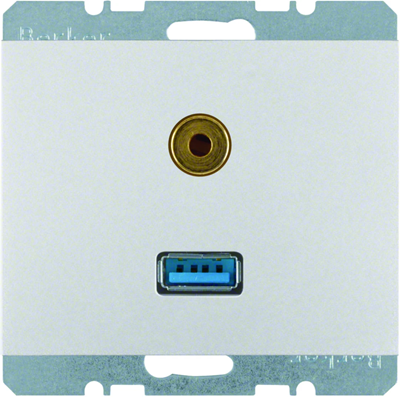 K.5 USB socket/3.5 mm jack aluminum