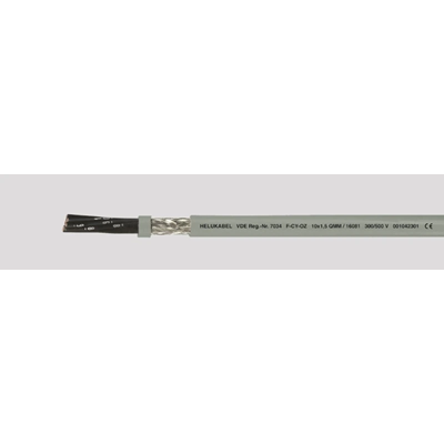 Kabel elastyczny 18x1 żyły czarne numerowane ekranowany bez żyły ochronnej
