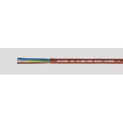Kabel elastyczny 2x0.75 izolacja silikon odporny na temp do 180 stopni czerw-brąz