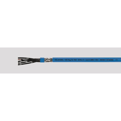 Kabel elastyczny 8x0.75 niebieski do stref eksplozji bez żyły ochronnej