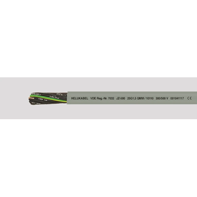 Kabel elastyczny JZ-500 3X1 QMM żyły czarne numerowane