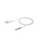 Kabel mit flachem B/U-Stecker, 2x0,5, weiß, Länge 2m