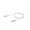 Kabel mit flachem B/U-Stecker, 2x0,5, weiß, Länge 2m