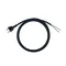 Kabel mit geradem Stecker, H05RR 2x1 (Gummi)