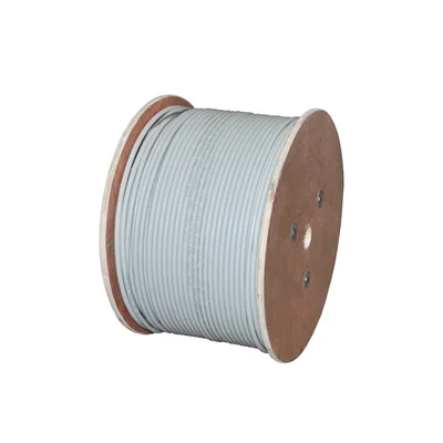 Kabel S/FTP kat.7, teleinformatyczny, LSOH, Dca 4x2x23 AWG, 10Gb/s, 1000 MHz, gwarancja 25 lat, certyfikat INTERTEK ETL, szary, 500m - ALANTEC