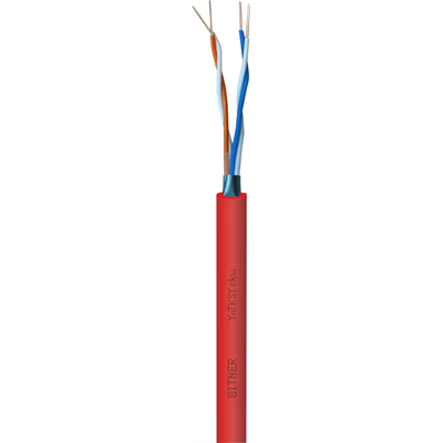 Kabel sygnalizacji pożaru do układania na stałe YnTKSYekw 3x2x0,8