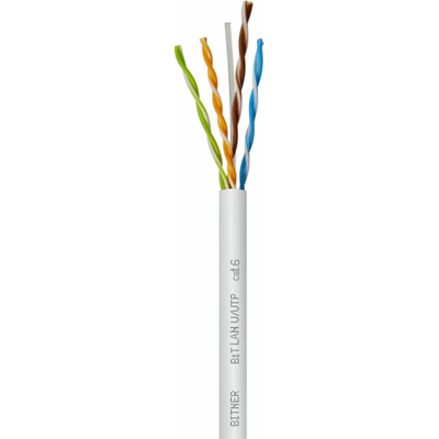Kabel telekomunikacyjny BiTLAN U/UTP 4x2x23 AWG (0,54) cat. 6 350MHz