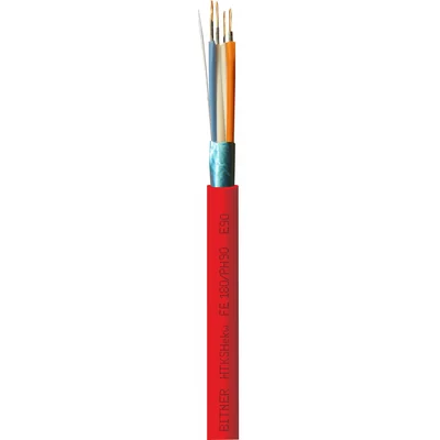 Kabel telekomunikacyjny ognioodporny bębnowy HTKSHEKW PH90 2x2x0.8mm czerwony