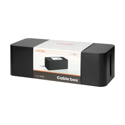 Kabelorganisator – Kabelbox L, schwarz