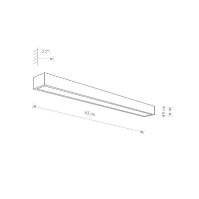 KAGERA Wandleuchte 18W IP44 Chrom