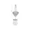 KALABRIA Pendant lamp chrome