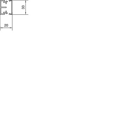Kanał elektroinstalacyjny PVC 20x35mm 2 komory biały