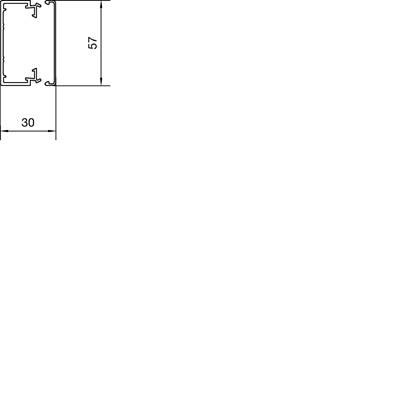 Kanał elektroinstalacyjny PVC 30x60mm biały
