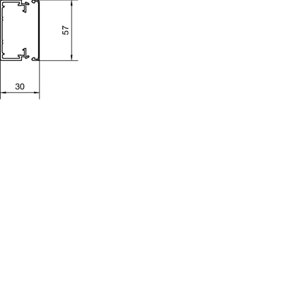 Kanał elektroinstalacyjny PVC 30x60mm biały