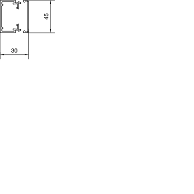 Kanał elektroinstalacyjny PVC 45x30mm biały