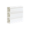 Kanał instalacyjny CABLOPLUS PVC 185×55mm 3-komorowy 2m czysta biel