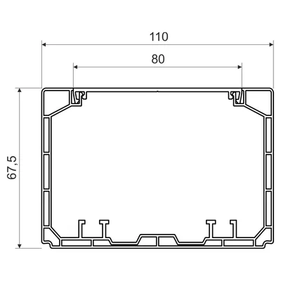 KANÁL PK 110X65 D HF HD (2/6 m)