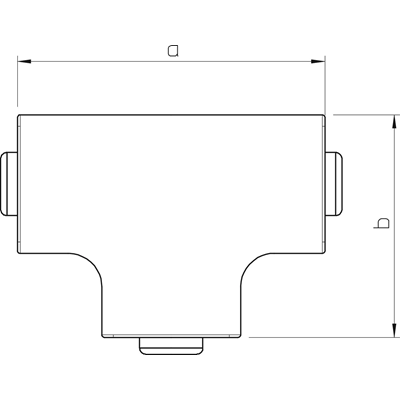 Kanal-T-Stück WDK 15030 CZB., WDK HT15030RW