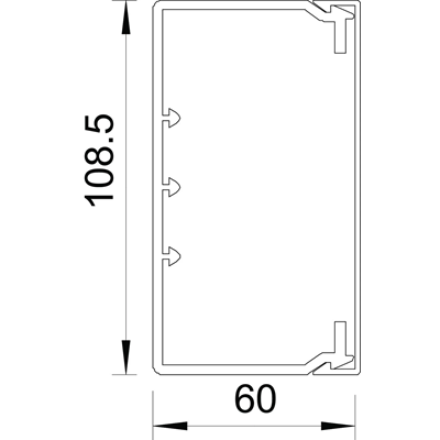 Kanał WDK 60X110 CZ.B., WDK60110RW