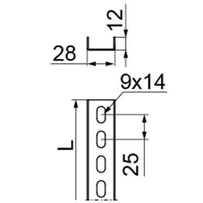 Kanalabschnitt CD28H12/2