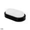 KANLO LED-Leuchte oval 8W 4000K 760LM IP54 Schwarz Micro
