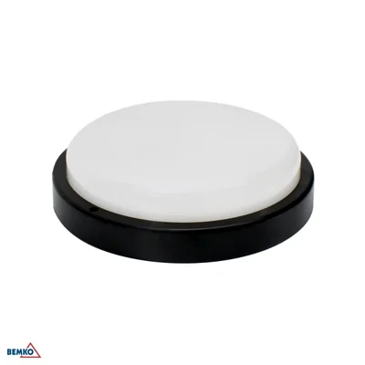 KANLO LED-Leuchte rund 18W 4000K 1750LM IP54 Schwarz Micro