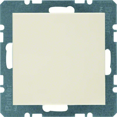 Kappe mit zentralem Element, Creme, Glanz, B. Quadratisch