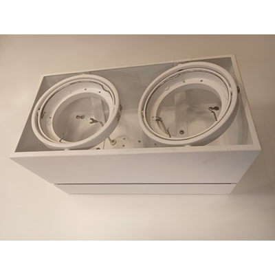 KARDAMOD Lampada da soffitto con doppio display bianco