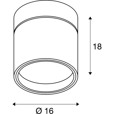 Kardamod SUPERFICIE ROUND ES111 SINGOLA soffitto