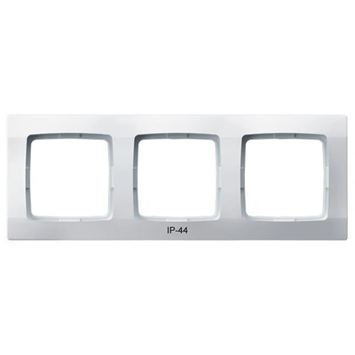 KARO Cadre triple pour interrupteurs IP44, blanc