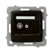 KARO F-type single antenna socket, chocolate metal