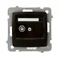 KARO F-type single antenna socket, chocolate metal