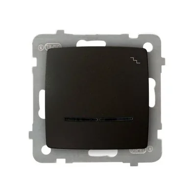 KARO Łącznik schodowy z podświetleniem czekoladowy metal, bez ramki