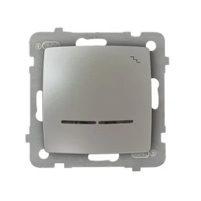 KARO Łącznik schodowy z podświetleniem srebrny perłowy, bez ramki