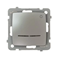KARO "Light" closing switch with backlight, pearl silver, without frame