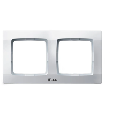 KARO Marco doble para interruptores IP44, blanco