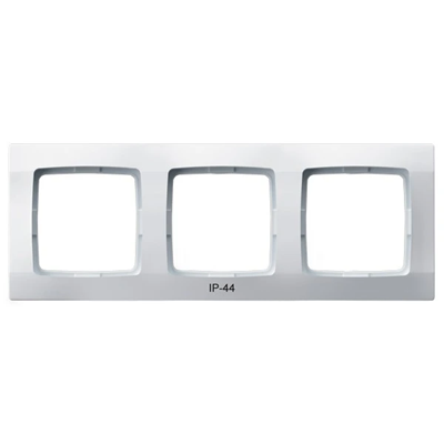 KARO Marco triple para interruptores IP44, blanco