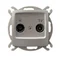 KARO Pass-through RTV socket ZAP-14-dB pearl silver