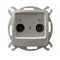 KARO Prise RTV pass-through ZAP-14-dB argent nacré