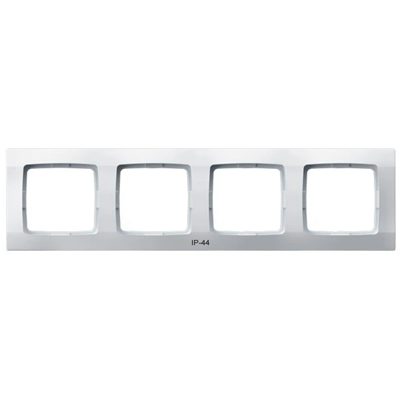 KARO Quadruple frame for IP44 switches, white