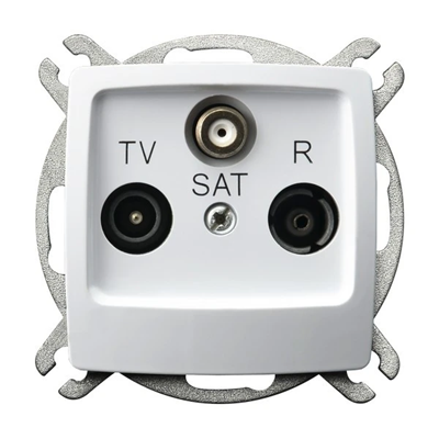 KARO RTV-SAT socket white