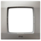 KARO Single frame for IP44 switches, pearl silver