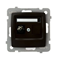 KARO Single KARO equipotential socket chocolate metal