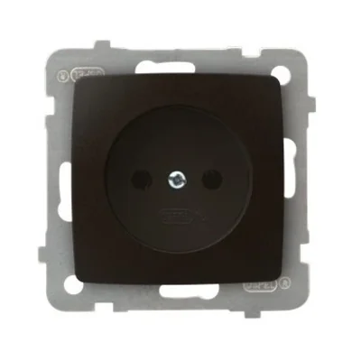 KARO Single socket chocolate metal
