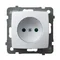 KARO Single socket, with shutters, white