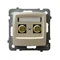 KARO Single speaker socket ecru pearl