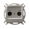 KARO Terminal RTV socket ZAK-10 pearl silver