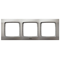 KARO Triple frame for IP44 switches, pearl silver