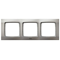 KARO Triple frame for IP44 switches, pearl silver